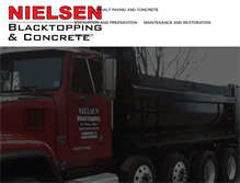 Tablet Screenshot of nielsenblacktopping.com